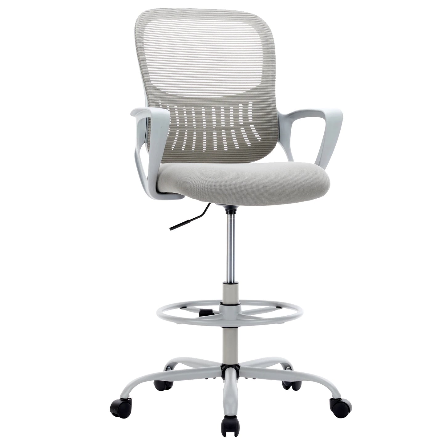 JHK Ergonomic Mesh Backrest Office Desk Chair Adjustable Height Computer Rolling Work Swivel Gaming Chairs With Wheels For Home
