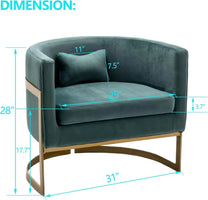 [Discounted Price, Hot Sale!]Velvet Accent Chair, Modern Upholstered Arm Chair for Living Room Bedroom Sofa Side Chair Velvet Ba