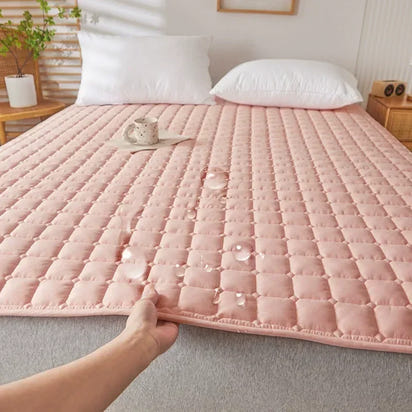 1PC Soft Fibre Waterproof Mattress Cover Thickened Breathable Diaper Proof Foldable Household