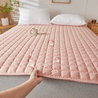 1PC Soft Fibre Waterproof Mattress Cover Thickened Breathable Diaper Proof Foldable Household