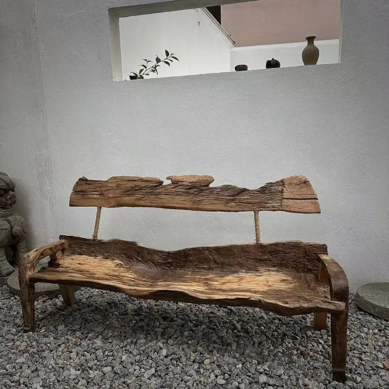 Dead wood back chair courtyard space balcony leisure back chair dead wood ornament