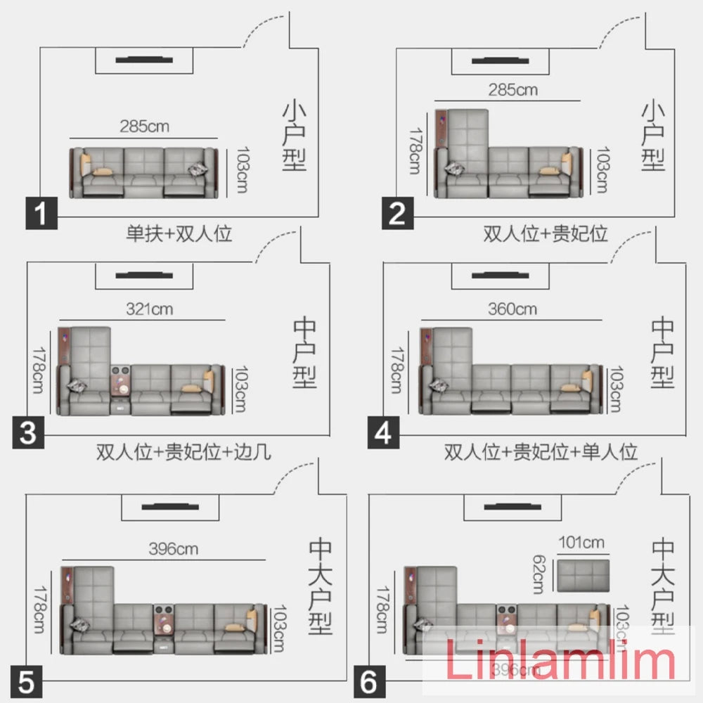 Beautify Your Living Room with Linlamlim Italian Genuine Leather Sofa - Bluetooth Speaker, Adjustable Headrests and USB Charging