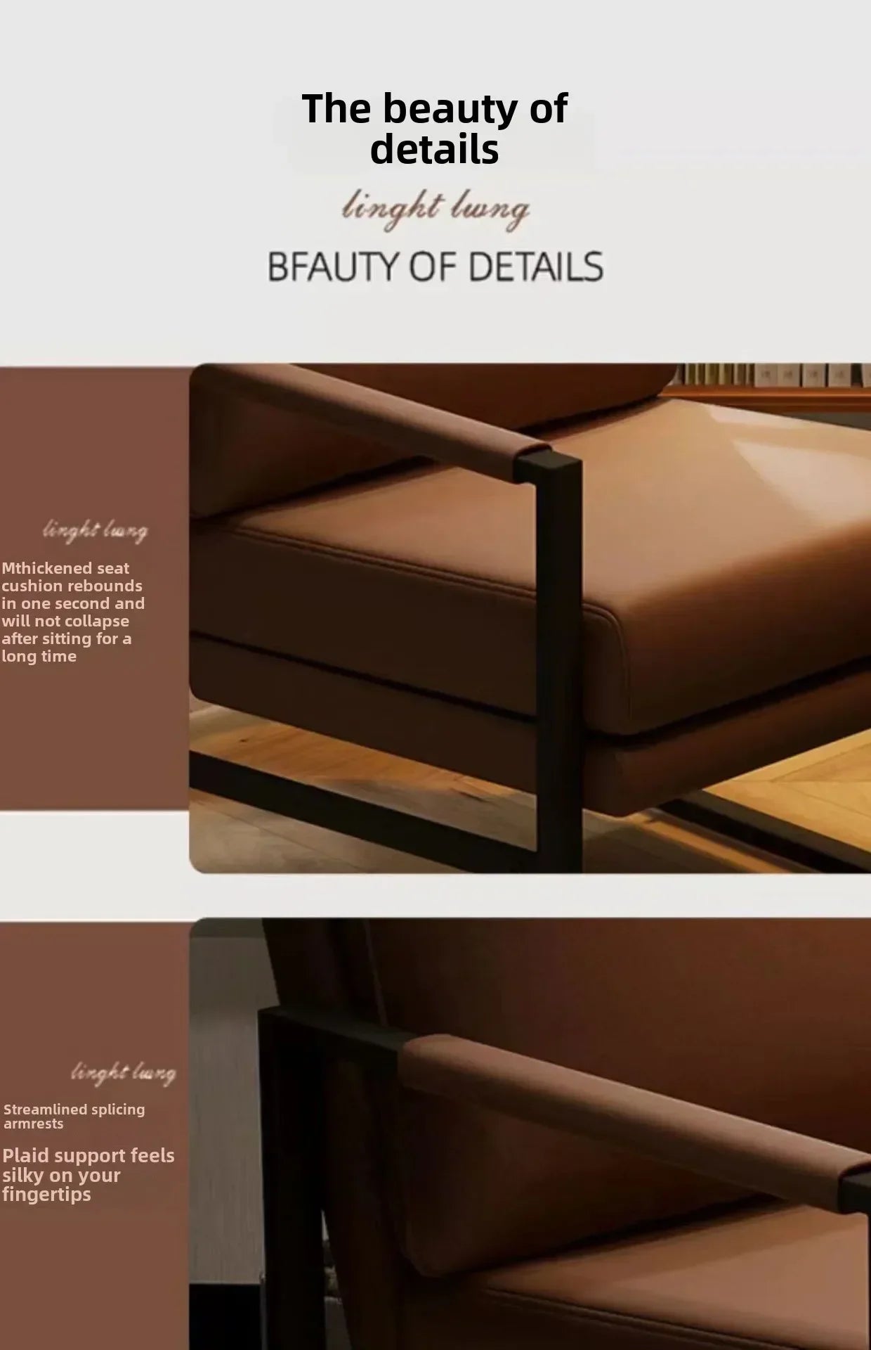 Single Casual Sofa Chair Iron Art Conference Office Negotiation Chair Desk Learning Computer Chair Sofa Chair