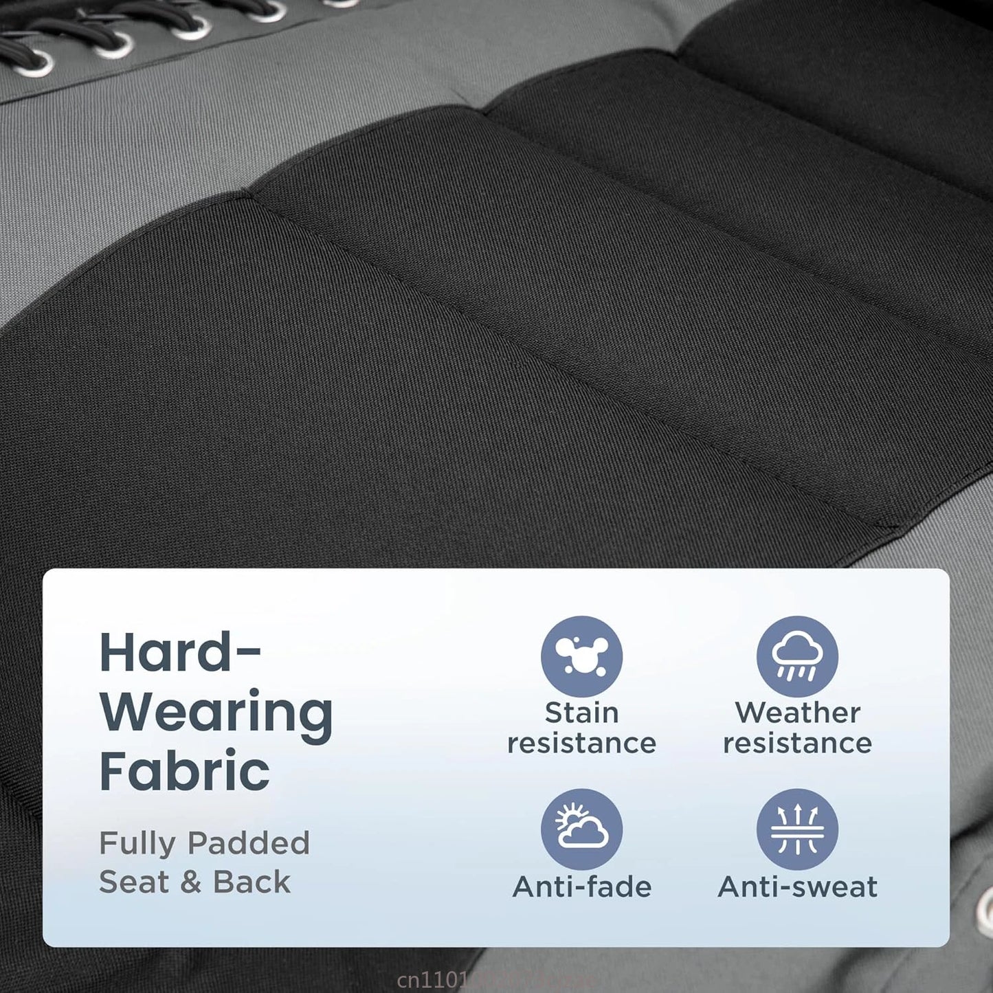 PHI VILLA XXL Oversized Padded Zero Gravity Chair, Foldable Patio Recliner, 30" Wide Seat Anti Gravity Lounger with Cup Holder,