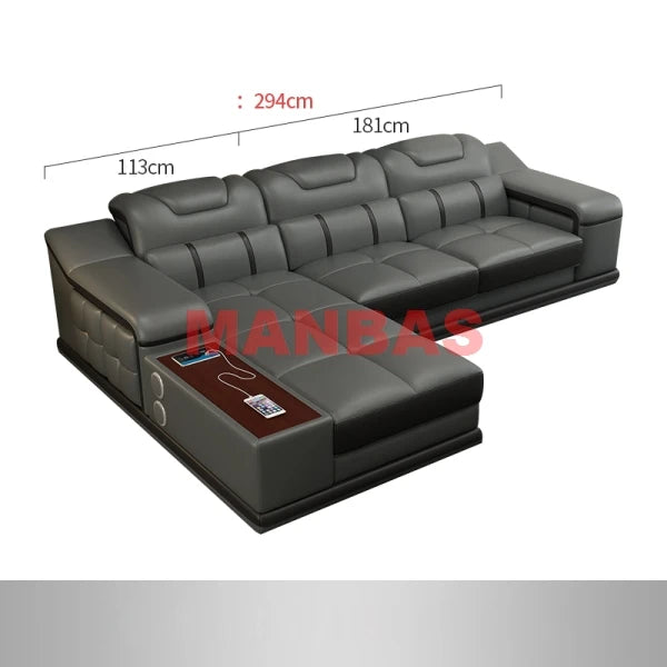 Genuine Leather Sofa Cama Leather Couch Big Sofas Sleeper Sofa Set Living Room Furniture Sofas Modernos Para Sala Sectional Sofa