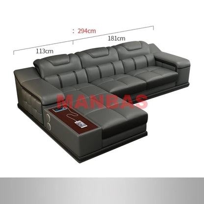Genuine Leather Sofa Cama Leather Couch Big Sofas Sleeper Sofa Set Living Room Furniture Sofas Modernos Para Sala Sectional Sofa