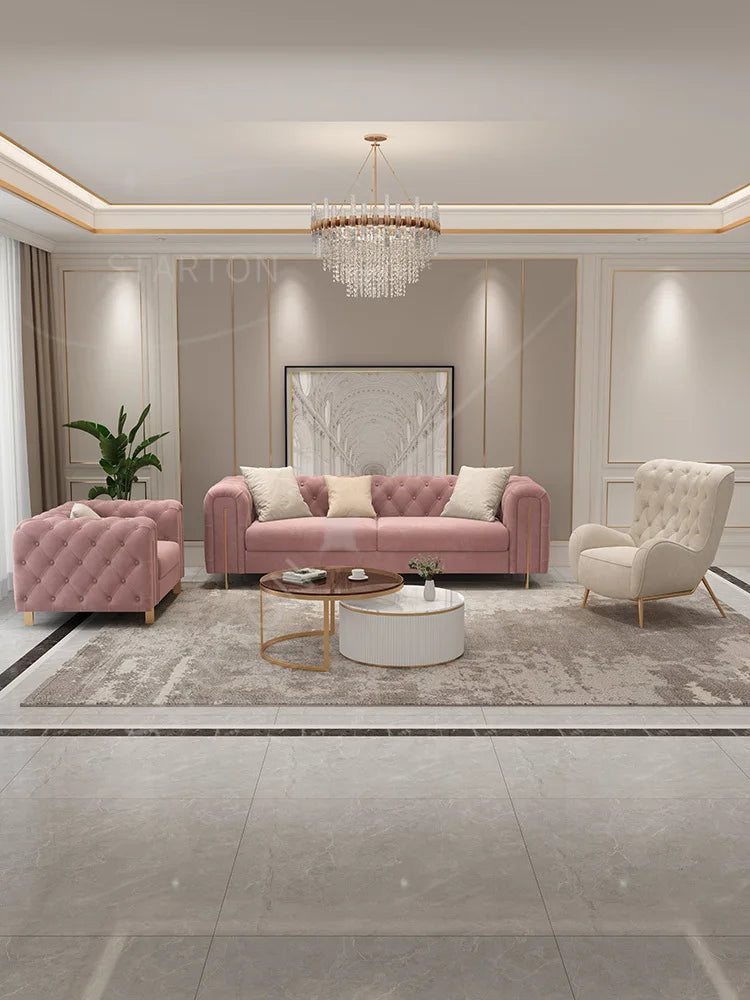 Hot Sale Design Leather Upholstery Multi Seater Sofa Lobby Hotel Villa Removable Cover Sectional Sofa Couch
