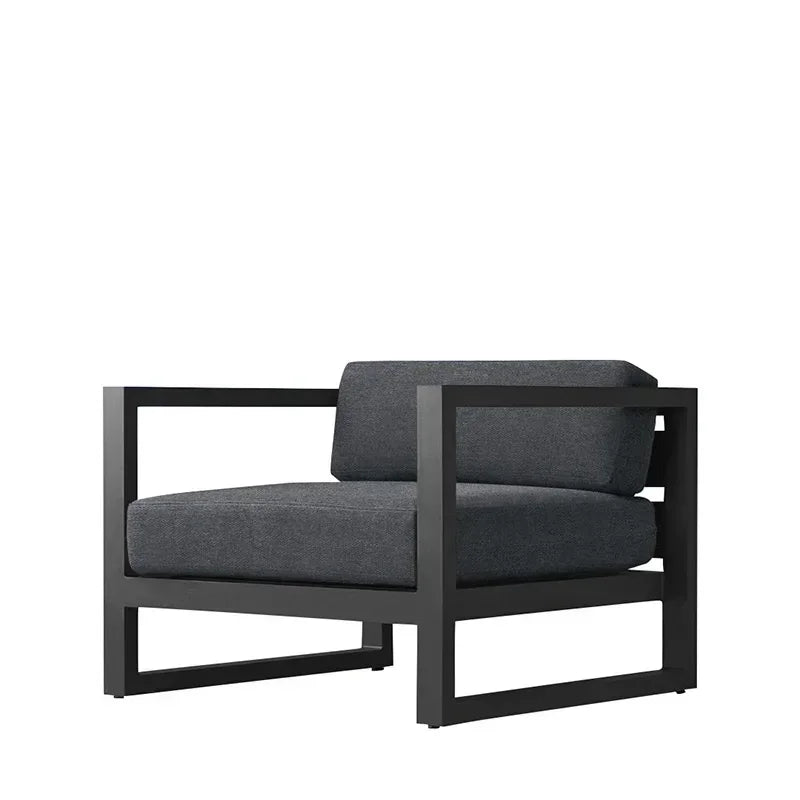 Outdoor Aluminum Alloy Sofa Four Piece Set, Terrace Garden Bar Waterproof Sofa Furniture Set