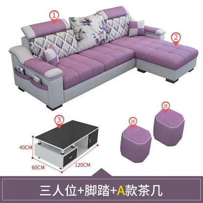 Living room, simple, modern, rental room, three people, removable and washable, small apartment, Nordic