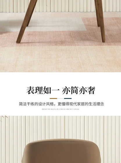 Nordic Simple Chair Solid Wood Italian Lounge Clear Aesthetics Modern Chairs Designer Entrance Minimalist Muebles Furniture