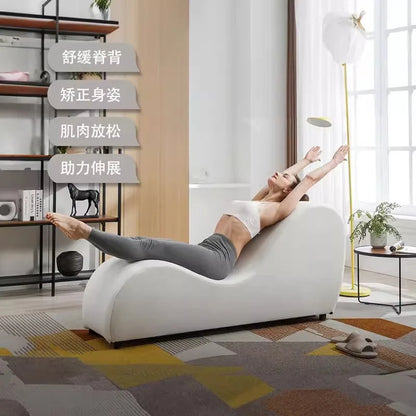 Hotel Bedroom Couple Lounge Chaise Sofa, Casual Reclining Love Seat, Modern Intimacy Chair for Couples