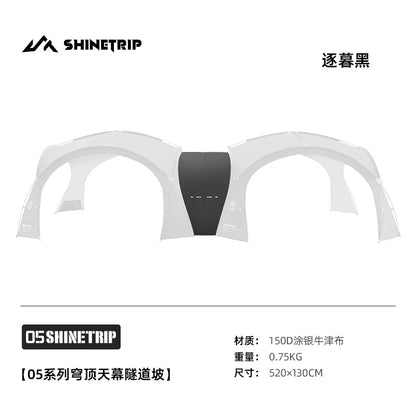 Outdoor Camping Bib Mesh Tent Accessories ShineTrip Silver-Coated Waterproof Customizable Modular Tent System Dome Shelter Parts