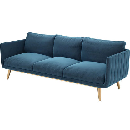 Office sofa Simple modern coffee table combination set Reception room Business meeting three-person sitting area sofa