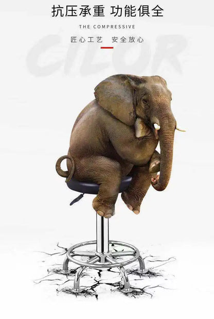 Bar Chair Bar Chair Stool Stool Haircut Chair Rotating Lifting Round Stool Backrest Pulley Chair Large Work Stool Supply
