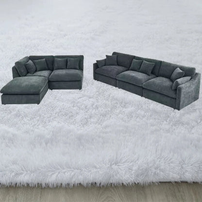 Modern Chinese Style Modular Sofa Set Wood Furniture for Living Room and Hotel Stylish House Furniture Black Corner Could Sofa