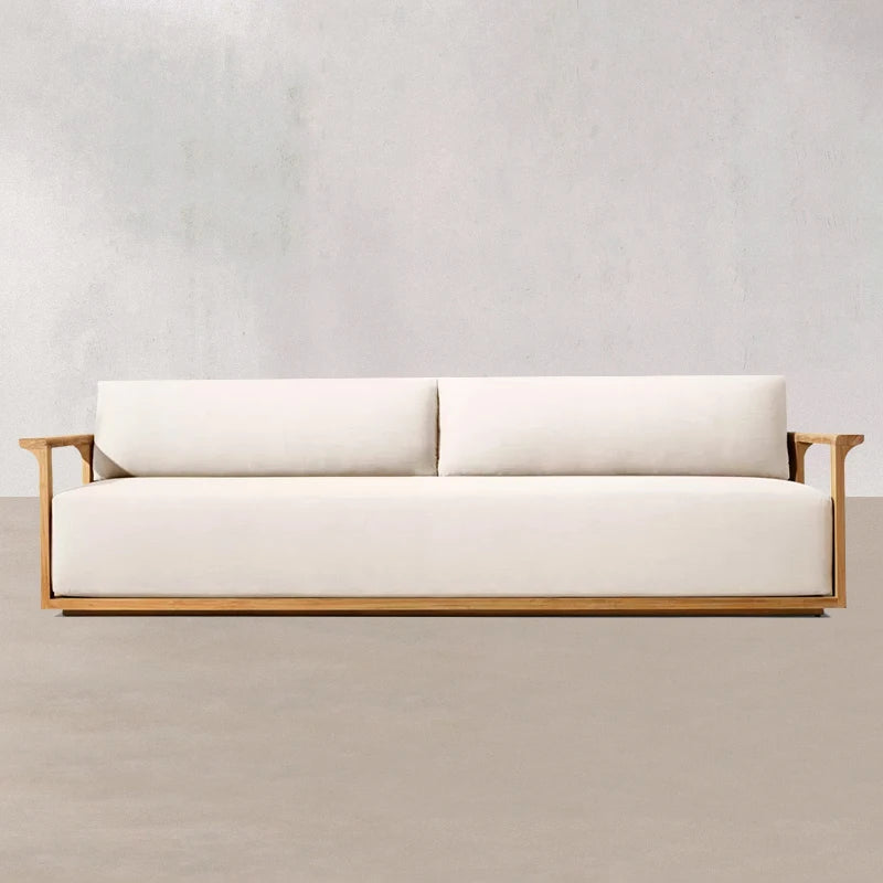 Modern Outdoor Garden Sofa Set Teak Furniture Modern Style Hotel Courtyard Furniture