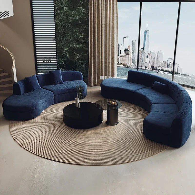 Semicircular curved special-shaped sofa beauty salon sales office hotel business hall rest area reception area negotiation