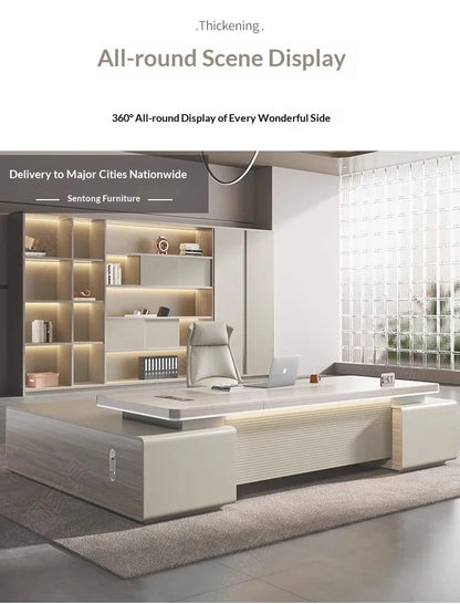 Computer Desk Modern Height Adjustable Electric Standing Workstation Memory Preset Home Office Professional Furniture Beauty