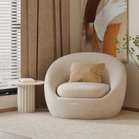 Simple Fabric Living Room Chairs Minimalist Nordic Creative Beauty Salon Lounge Chair Table Home Single Lazy Sofa Backrest Chair