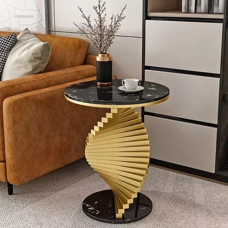 Nordic Leisure Bedroom Side Table Modern Marble Coffee Table for Living Room Furniture Nordic Designer Tables