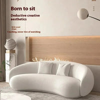 Italian Banana Sofa Minimalist Shaped Sofa Living Room Simple Modern Arc Cashew  Set Lazy Sofa Home Furniture