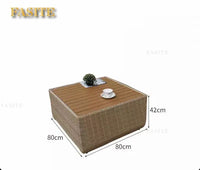 Outdoor courtyard rattan sofa, garden hotel special model, sun room furniture in the sales office