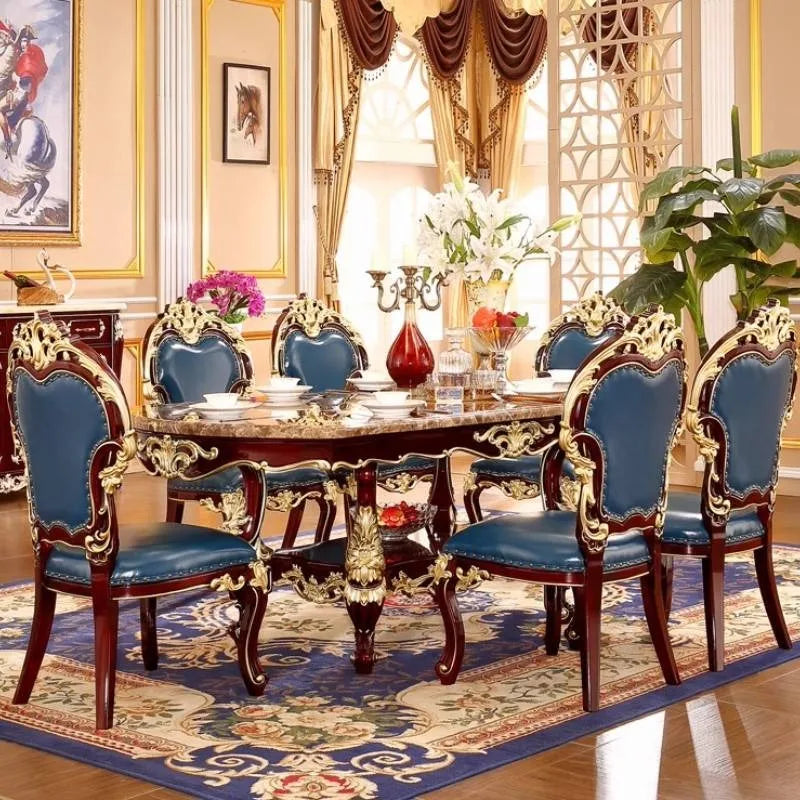 Flowers Decoration Dining Tables Square Design Gold Nordic Kitchen Dining Tables Modern Luxury Tavoli Da Pranzo Home Furniture