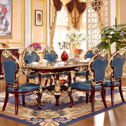 Flowers Decoration Dining Tables Square Design Gold Nordic Kitchen Dining Tables Modern Luxury Tavoli Da Pranzo Home Furniture