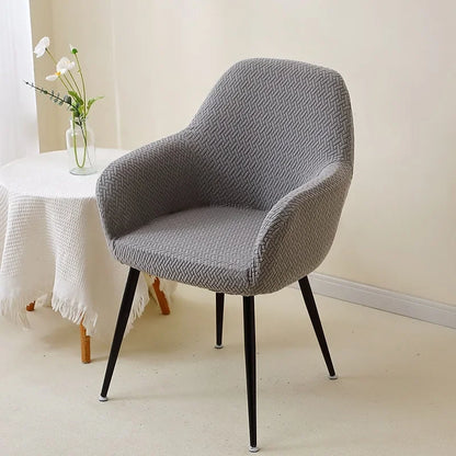 1/2pcs Jacquard Chair Covers High Arm Dining Chair Cover Elastic Chair Seat Slipcover Protector for Wedding Living Room Home