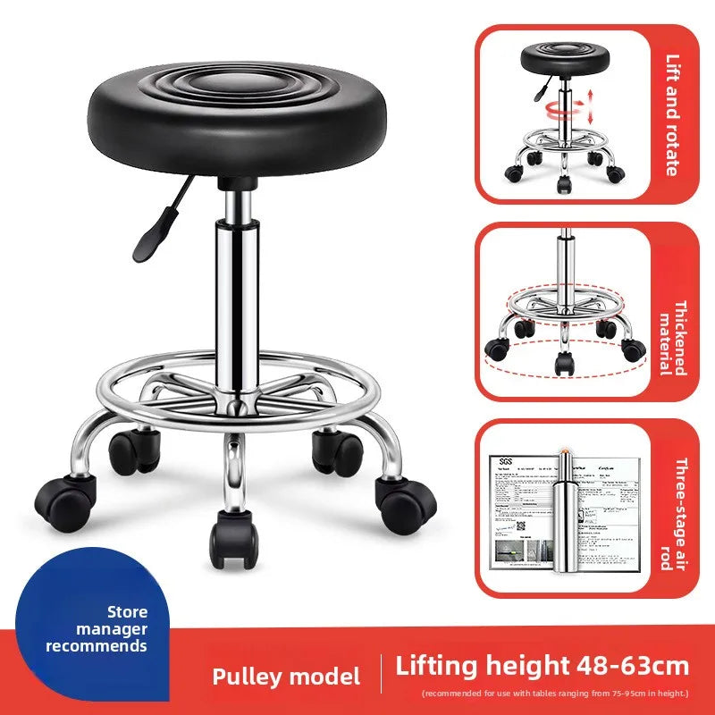 Bar chair swivel chair lift bar chair swivel bar stool haircut chair high stool round stool beauty stool