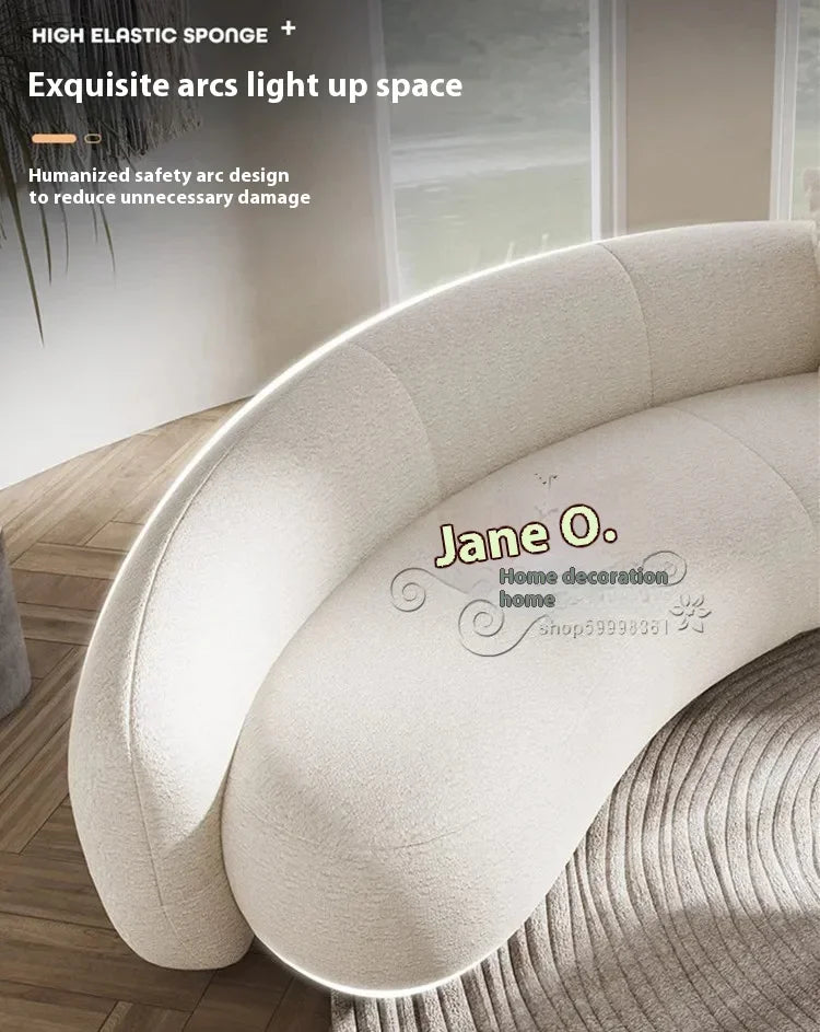 Luxury Living Room Sofas Minimalist Curved Nordic Luxury Lazy Sofa Aesthetic Double Sillas Para Sala De Estar Home Furniture