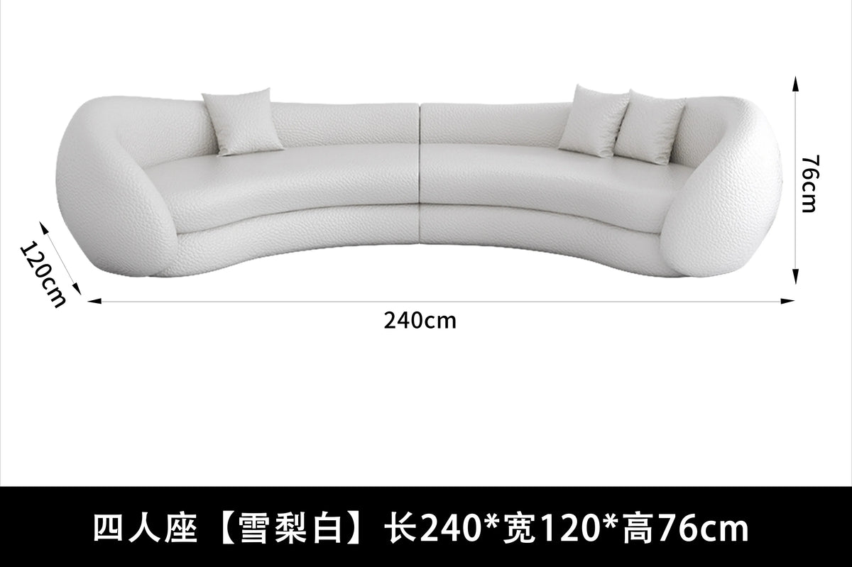 JJJJMinimalist Curved Sofa Sitting Area Reception Creative Sofa