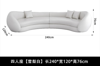 JJJJMinimalist Curved Sofa Sitting Area Reception Creative Sofa