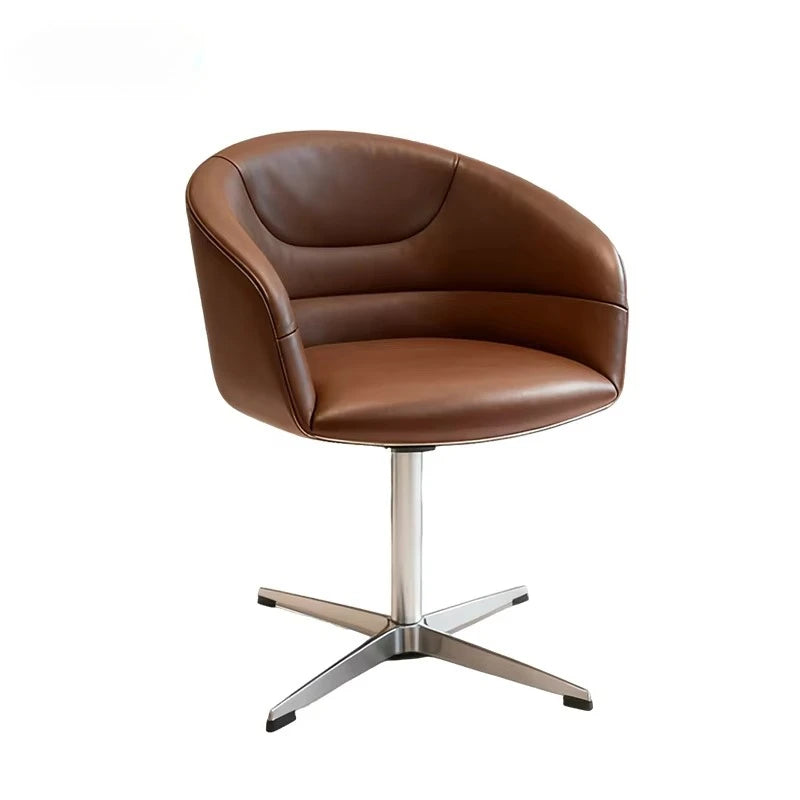Leather Reception Armchair Office Visitor Chair Luxury Fashion Office Chair Hotel Swivel Office Chair