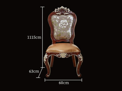 European dining table and chair combination villa household high-end small apartment dining tableT