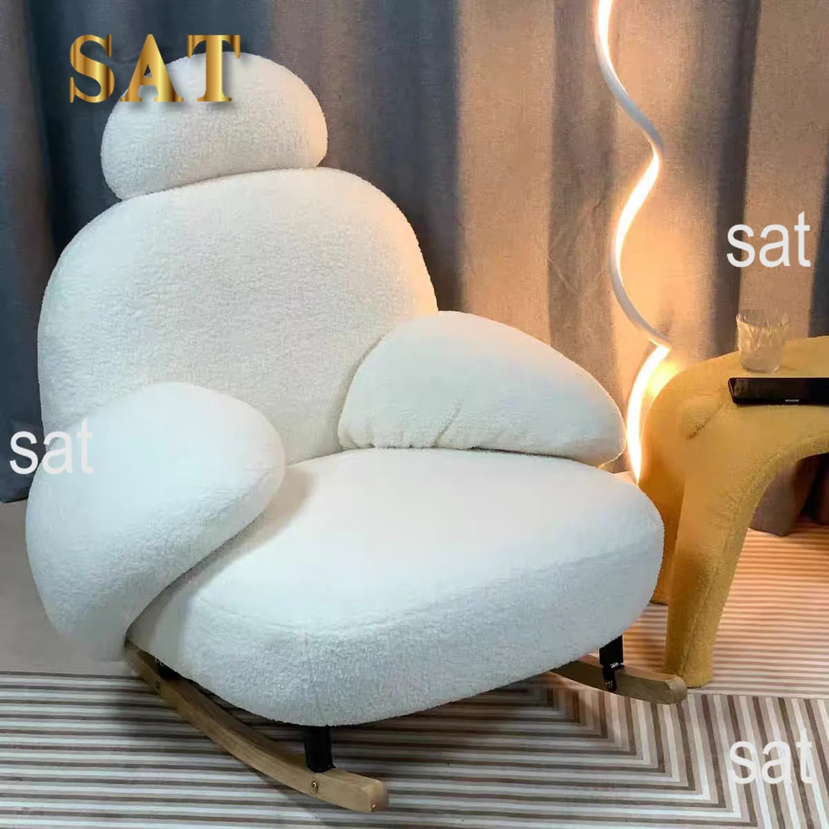 Single Recliner Rocking Chair Living Room Furniture Arm Chaise Leisure Lounge Chair Living Room Modern Leisure Sofa Chairs