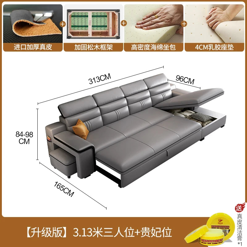 Longer Queen Living Room Sofas European Luxury Floor Folding Living Room Sofas Multifunctional Storage Sofas Camas Furnitures