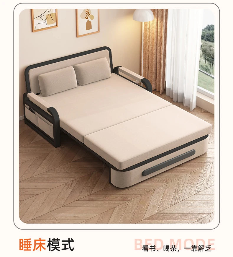Sofa bed folding dual-purpose 2025 new single bed small apartment living room balcony folding bed multi-functional retractable b