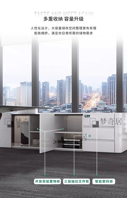 Asthetic Executive Luxury Desk Manager L Shaped Modern Designer Computer Table Organizer Workstation Escritorio Office Furniture