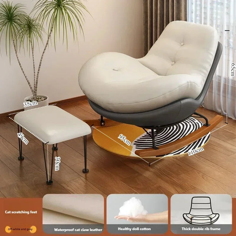 Sofa Penguin Rocking Chair Adult Lounge Chair Adult Living Room Snail Balcony Home Indoor Leisure Rocking Chair Recliner