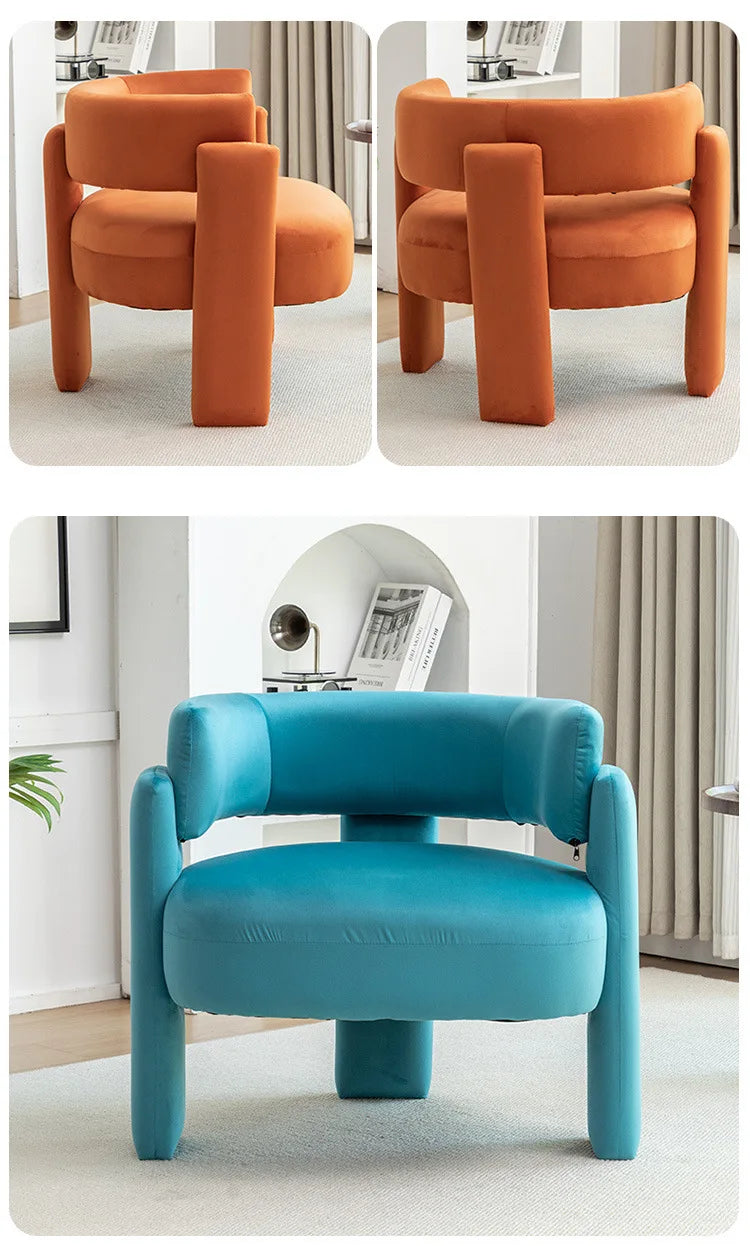 Luxury cream style new Chinese office simple integration super soft negotiation guest sofa chair leisure single chair