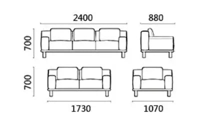 Sofa Supplier Modern Office Sofa Set Office Furniture Wooden Leather Office Sofa for Sales