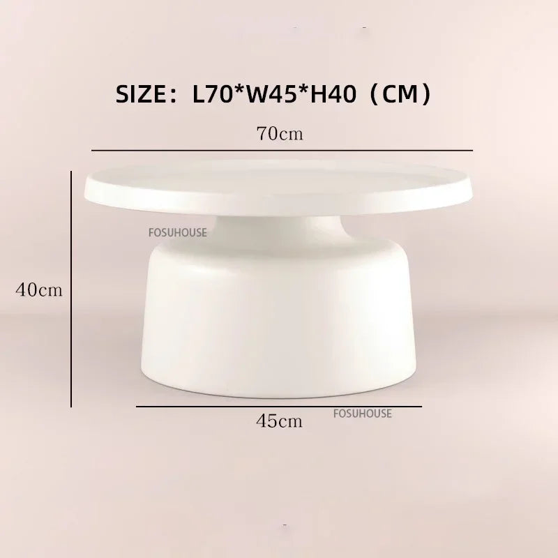 Modern Small Apartment Living Room Table Simple Iron Coffee Tables Creative Bedroom Bedside Table Round Tea Table Combination T