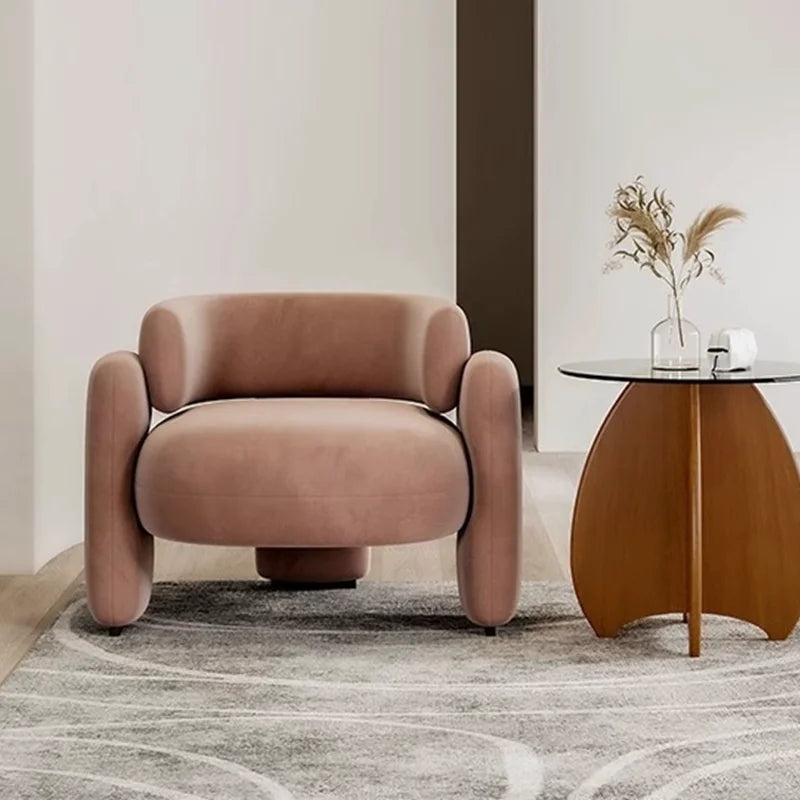Z Lazy sofa, leisure chair, living room negotiation, a few tables and chairs combination, simple single sofa chair