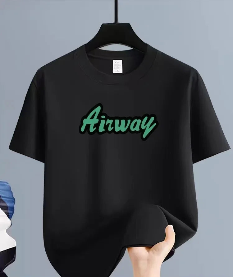 Trendy and Creative Letter Print Short-sleeved T-shirt, Unisex and Versatile Top, Fashionable and Eye-catching