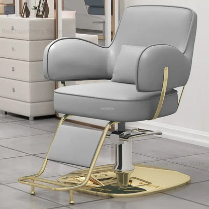 Beauty Salon Chair professional Hairdressing Chairs Stainless Steel Barber Chairs Modern Salon Furniture simple Lift Swivel Seat