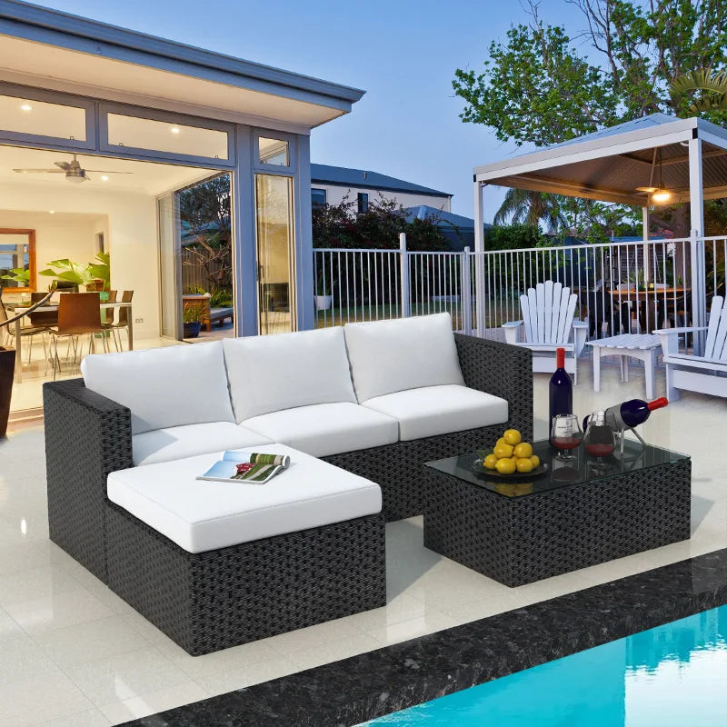 Outdoor sofa combination courtyard outdoor living room rattan art leisure terrace High Quality