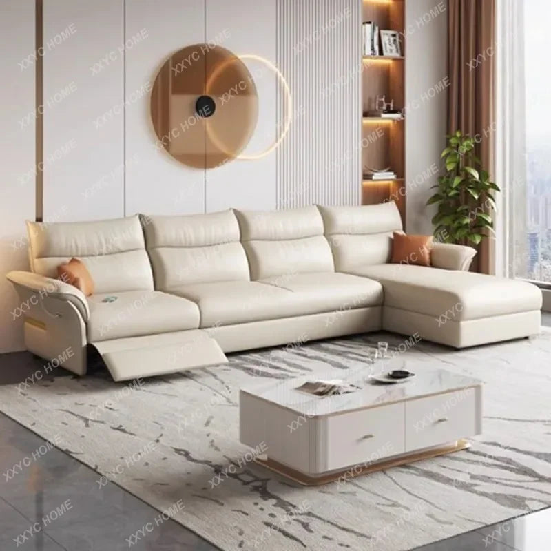 HHhot Sale Electric Beige Living Room Sofa Armrest Modern Luxury Living Room Sofas Recliner Sleeper Home Furniture