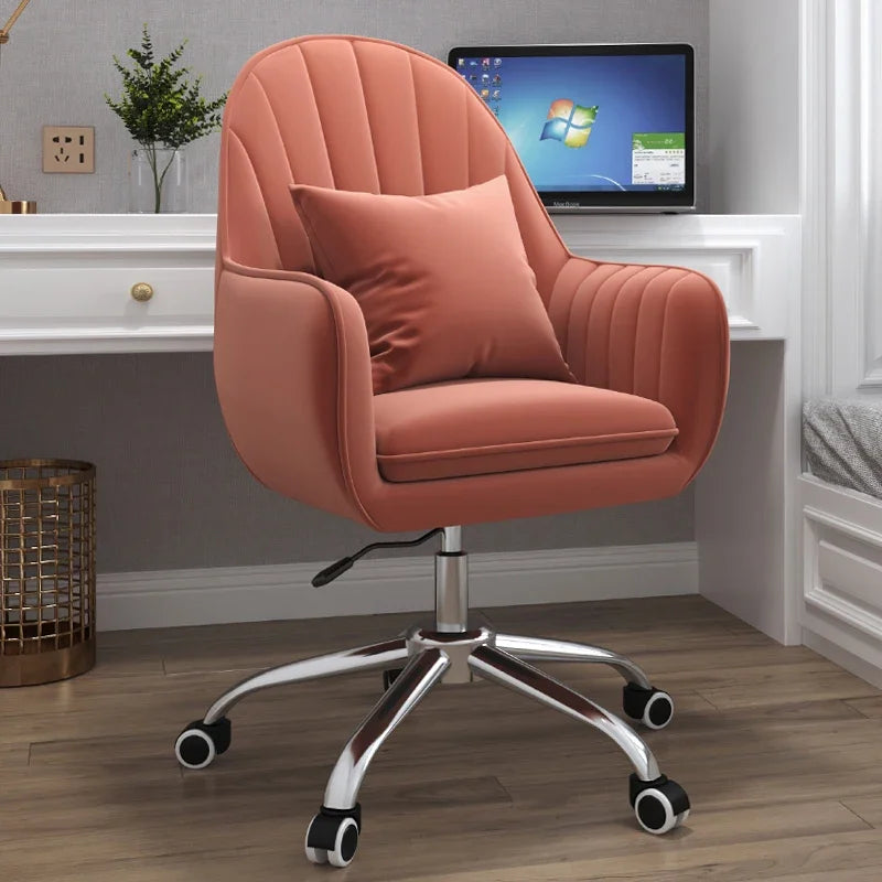Executive Dormitory Lift Swivel Computer Chair Home Hotel Backrest Office Chairs Study Learning Bedroom Casual Makeup Chair