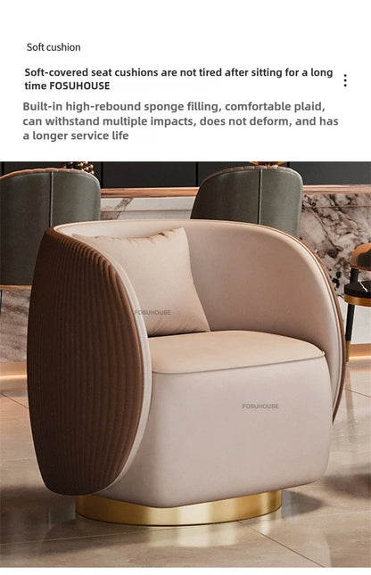 Nordic Designer Armchairs Hotel Lobby Negotiation Chair Living Room Chairs Home Furniture Luxury Conference Chair